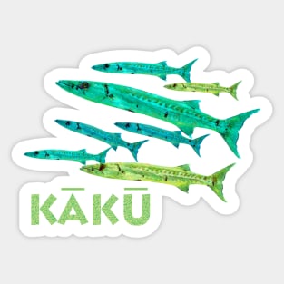 Kaku - Barracuda, Tropical,  Hawaiian Sticker